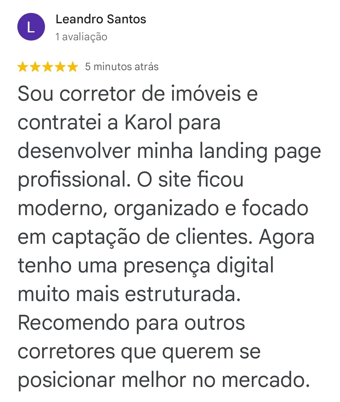 Avaliacao Lenadro CORRETOR DE IMOVEIS